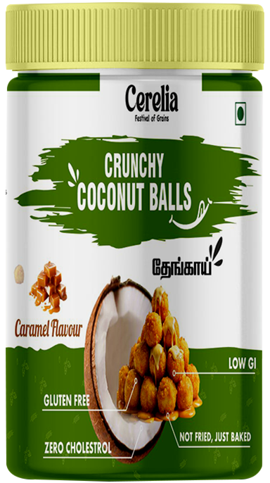 Crunchy Coconut Balls - Caramel Flavour