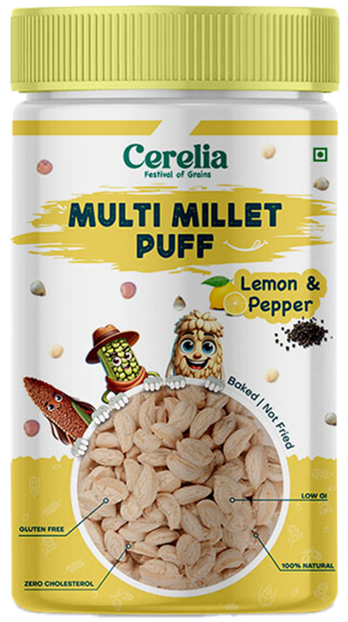 Multi Millet Puff - Lemon & Pepper